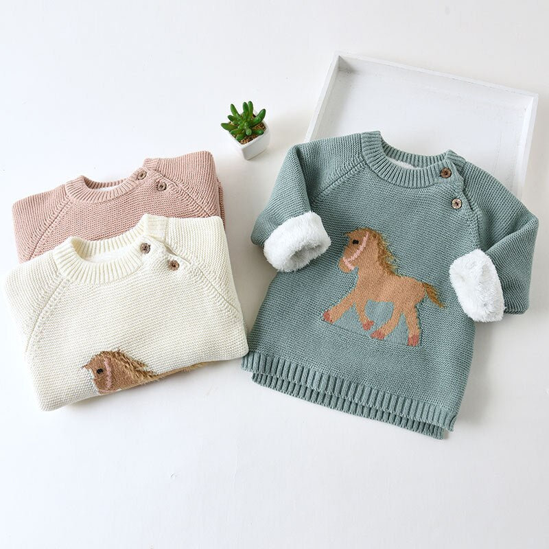 Cartoon Thicken Wool Sweter