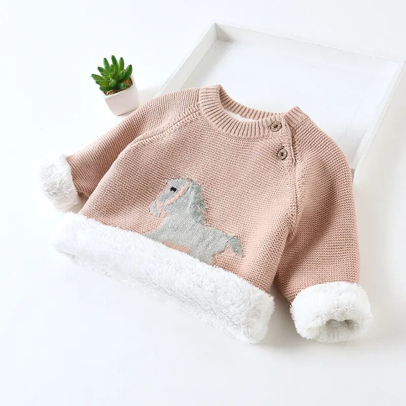 Cartoon Thicken Wool Sweter