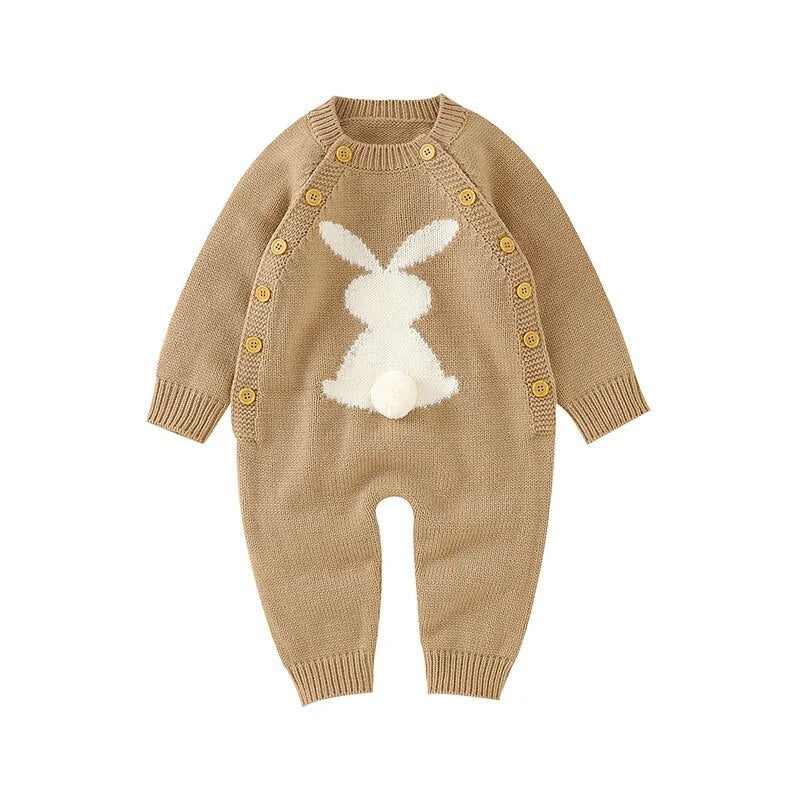 Easter Rabbit Knitted Rompers