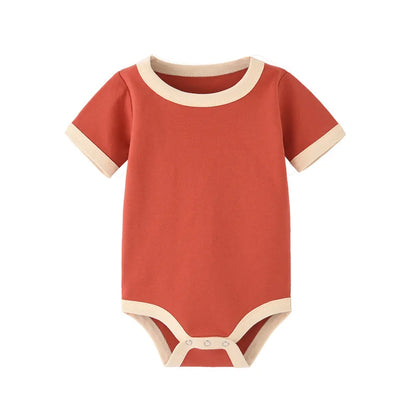 Color Matching Organic Cotton Rompers