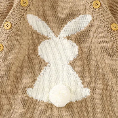 Easter Rabbit Knitted Rompers