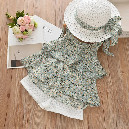 Floral Embroidered 3pcs Set