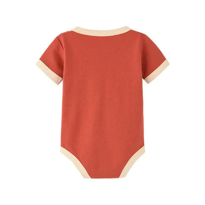 Color Matching Organic Cotton Rompers